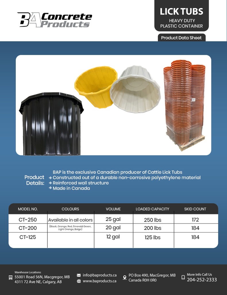 Heavy Duty Plastic Container Small