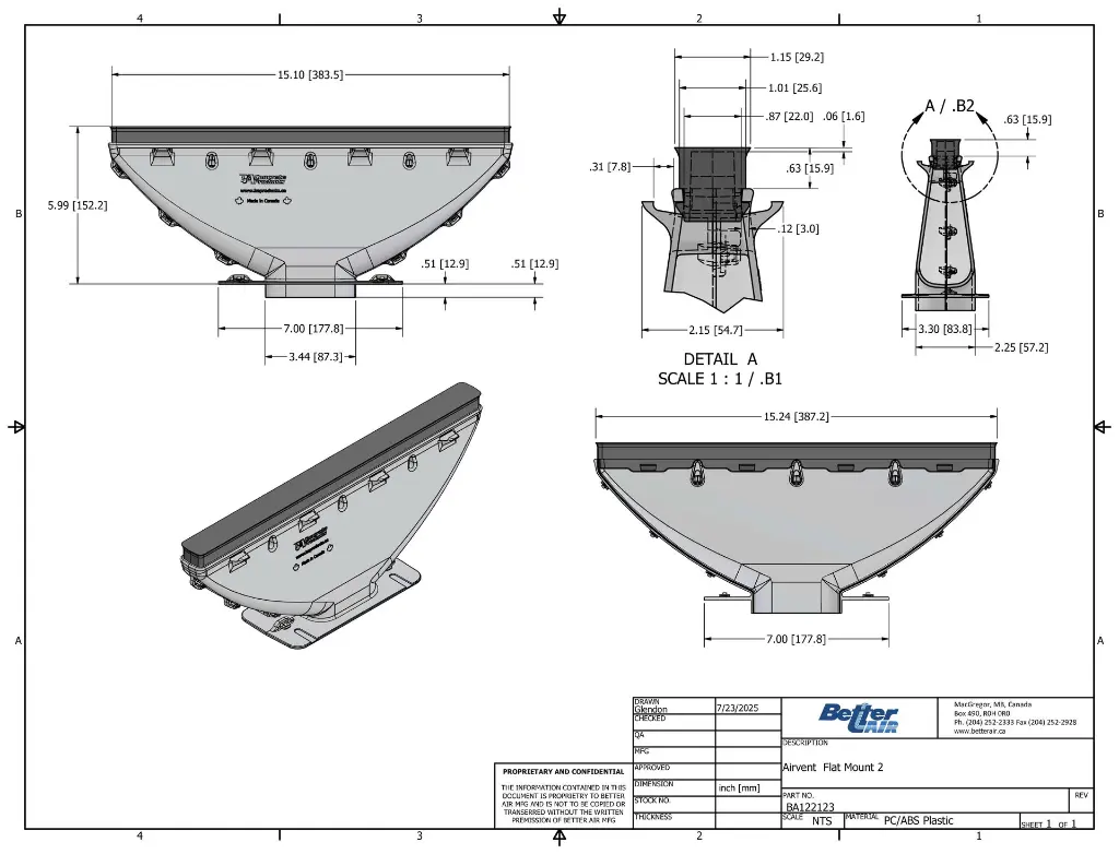 Flat Mount Air Floor Vent - PRO Series.webp
